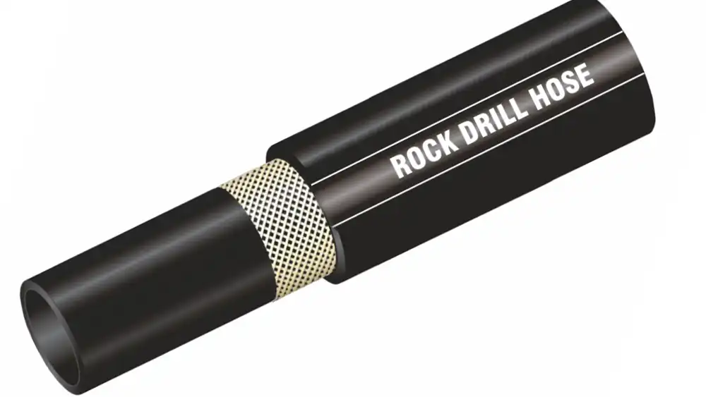 rock drill hose construction